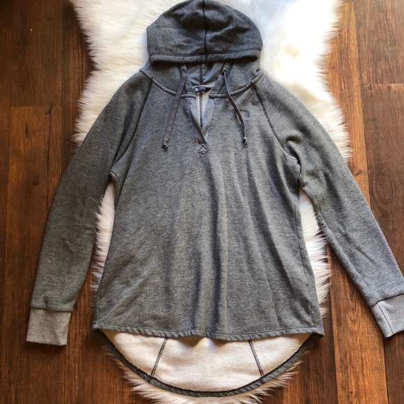 The North Face Sweaters - The North Face Long Gray Hoodie